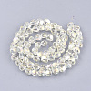 Electroplated Glass Beads Strands EGLA-T015-01A-2