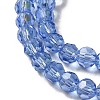 Electroplate Transparent Glass Beads Strands EGLA-A035-T4mm-L14-3