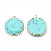 Synthetic Turquoise Pendants G-Q967-05-2