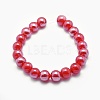 Electroplate Luster Lampwork Beads Strands X-EGLA-P046-A11-2
