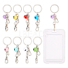 1 Set Baking Paint Colorful Bell Keychain KEYC-FG0001-05-1