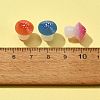 10Pcs Luminous Resin Mushroom Ornament RESI-FS0001-60A-3
