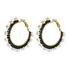 Glass Hoop Earrings EJEW-MZ00827-01-3