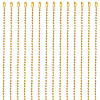 30Pcs Iron Ball Chain Necklace Making MAK-SP0001-08G-1