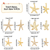 50Pcs 5 Style Iron & Alloy & Brass Pendants FIND-PH0005-62-2