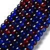 Spray Painted Crackle Glass Beads Strands X-CCG-Q002-10mm-12-5