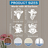 1 Set Cowboy PET Hollow Out Drawing Painting Stencils DIY-MA0005-58B-4