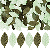 100Pcs 2 Colors Cloth Artificial Leaves AJEW-CY0002-82-1