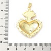 Brass Micro Pave Cubic Zirconia Pendants KK-I379-03G-J-3