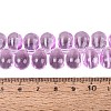 Baking Paint Transparent Glass Beads Strands GL-N005-02A-D04-4