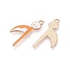Halloween Theme Alloy Enamel Pendants ENAM-T022-54G-09-2