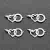 Brass Micro Pave Clear Cubic Zirconia Links Connectors ZIRC-L076-035S-1