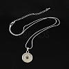 18.8 inch Platinum Plated Trendy Snap Necklace Making X-NJEW-S100-3