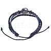 12 Constellation Leather Cord Bracelets BJEW-P240-E12-2