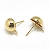 Brass Stud Earring Findings X-KK-T032-004G-1