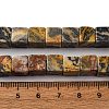 Natural Map Stone Beads Strands X-G-T139-8x8-45B-5