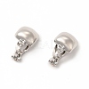 Alloy Clip-on Earring Findings X-PALLOY-M208-05P-2
