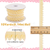 10 Yards Polyester Elastic Lace Trim SRIB-WH0011-121F-2