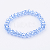 Glass Beads Stretch Bracelets GLAA-K018-01B-1