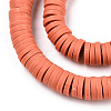 Handmade Polymer Clay Beads Strands CLAY-R089-6mm-128-4