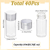 40Pcs Clear Glass Bottles Bead Containers CON-SC0001-15A-02-2
