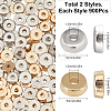 1800Pcs 2 Colors CCB Plastic Spacer Beads CCB-SC0001-08-2