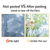 16 Sheets 4 Styles Waterproof PVC Colored Laser Stained Window Film Adhesive Static Stickers DIY-WH0314-063-8