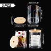 Transparent Acrylic Cotton Ball Swab Storage Canister AJEW-WH0368-01-3