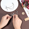 Cross Alloy Rhinestone Lapel Pin Backs JEWB-WH0051-057P-3