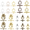 Alloy Toggle Clasps TIBEB-YW0002-03-2