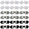 30Pcs 3 Colors Handmade Chinese Frogs Knots Buttons Sets AJEW-CY0001-48-1