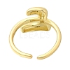 Rack Plating Brass Open Cuff Rings RJEW-S394-01G-E-3