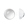 Transparent Half Round Glass Cabochons GGLA-R027-16mm-1
