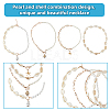 4Pcs 4 Style Natural Shell & Imitation Pearl Beaded Necklaces Set NJEW-AN0001-53-3