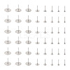 Craftdady 400Pcs 8 Size 304 Stainless Steel Stud Earring Findings STAS-CD0001-31-12