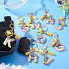 Alloy Resin Polygon Keychains KEYC-TADJ0002-03G-J-4