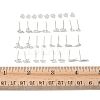 2 Pairs Alloy Stud Earrings for Women EJEW-FS0001-27F-5