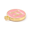Golden Plated Alloy Enamel Charms ENAM-Q437-14H-2