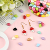 84Pcs 14 Colors Baking Paint Opaque Acrylic Beads FIND-SC0020-83-5