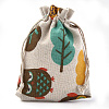 Polycotton(Polyester Cotton) Packing Pouches Drawstring Bags ABAG-S004-06A-10x14-1