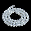 Electroplate Glass Beads Strands EGLA-A035-J8mm-A06-2