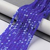 Transparent Glass Beads Strands EGLA-A034-T4mm-MB31-2