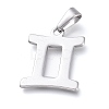 Tarnish Resistant 304 Stainless Steel Pendants X1-STAS-L210-06K-P-1