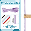 20 Yards 10 Colors Nylon Pleated Elastic Mesh Lace Ribbon OCOR-BC0009-32-2