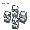 Imitation Austrian Crystal Beads SWAR-F074-4x4mm-01-1