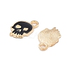 Halloween Theme Light Gold Plated Alloy Enamel Pendants ENAM-M219-14KCG-02B-2