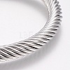 304 Stainless Steel Cuff Bangles Torque Bangles BJEW-H570-22GP-2