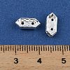 Brass Crystal Rhinestone Spacer Bars RB-T019-01B-S-3