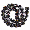 Handmade Millefiori Lampwork Beads Strands X-LAMP-N023-001B-2