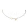 Brass Micro Pave Grade AAA Cubic Zirconia Letter Pendant Necklaces NJEW-JN04771-04-1